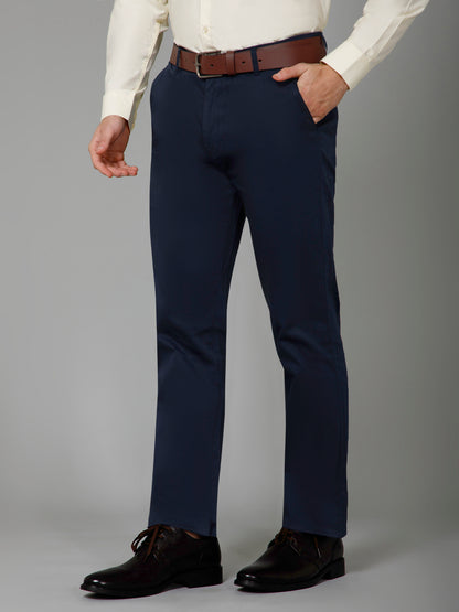 Abyssal Blue - Classic Navy Blue Straight Fit Chinos