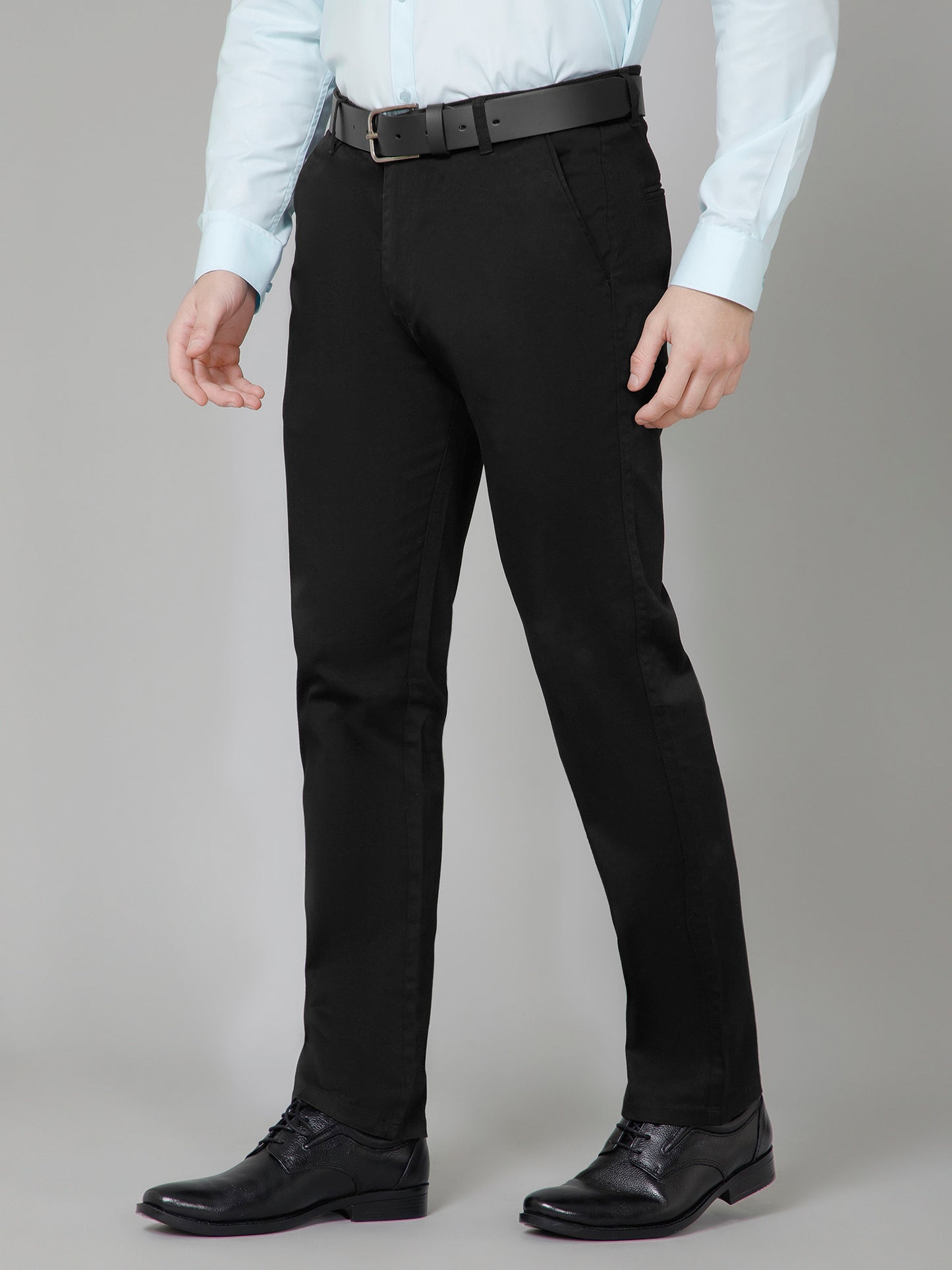 Onyx Black - Classic Black Straight Fit Chinos