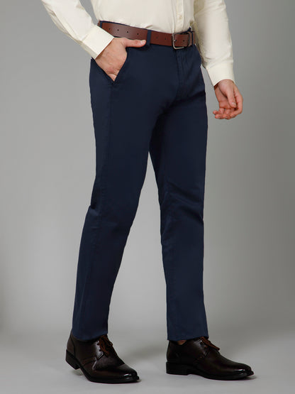 Abyssal Blue - Classic Navy Blue Straight Fit Chinos