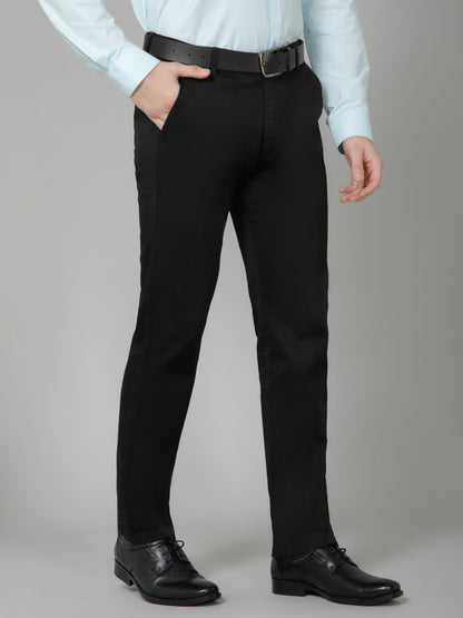 Onyx Black - Classic Black Straight Fit Chinos