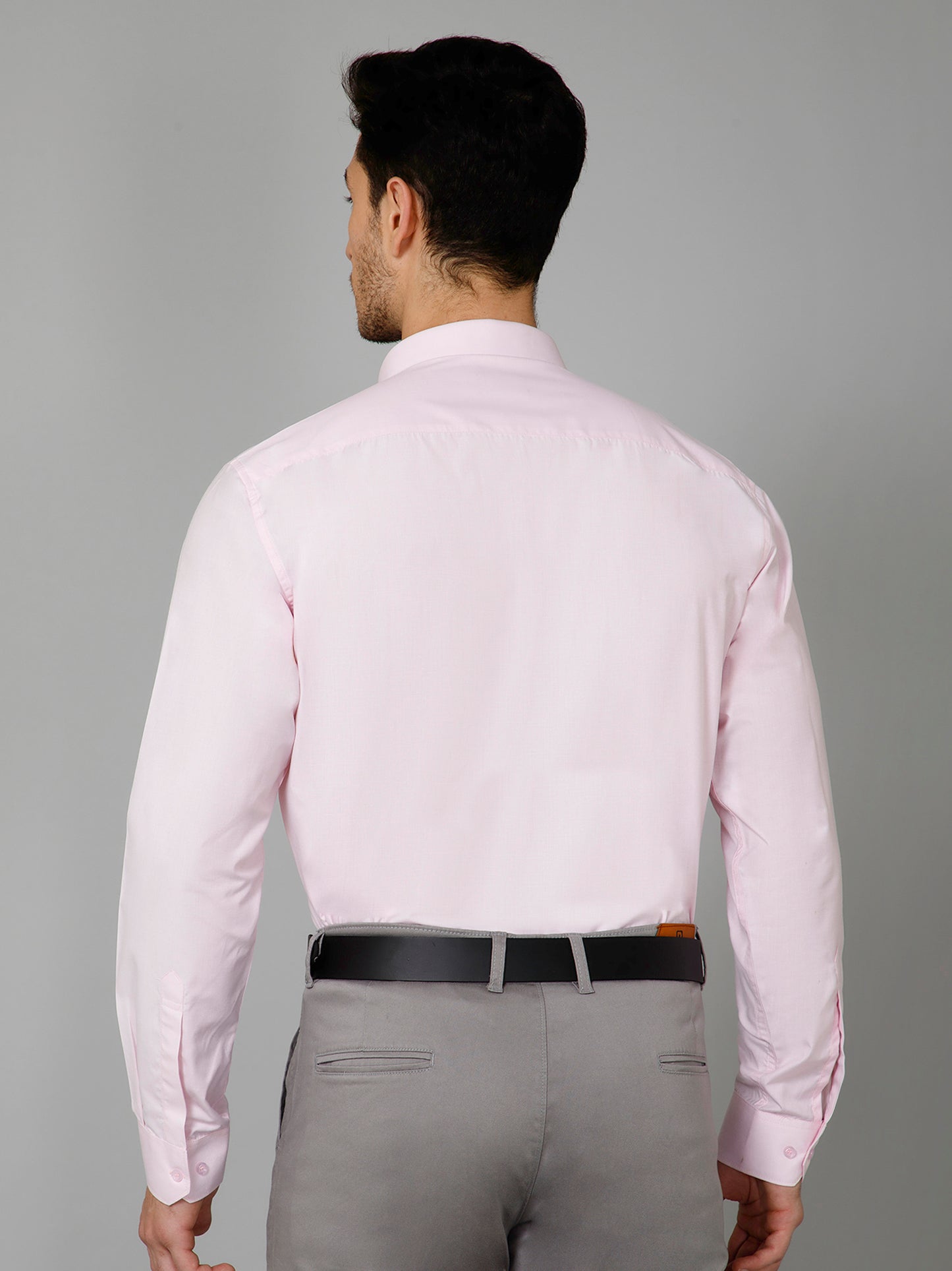 Rosewood Pink - Pure Cotton Pastel Pink Formal Chambray Shirt