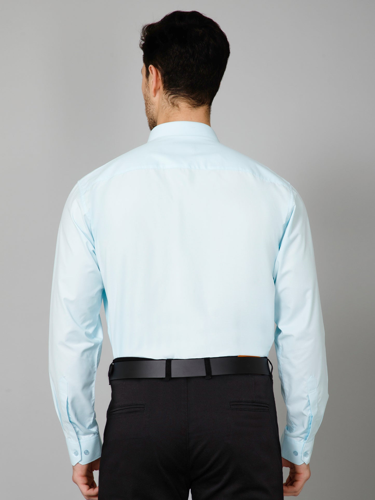 Aquamarine - Pure Cotton Teal Formal Chambray Shirt