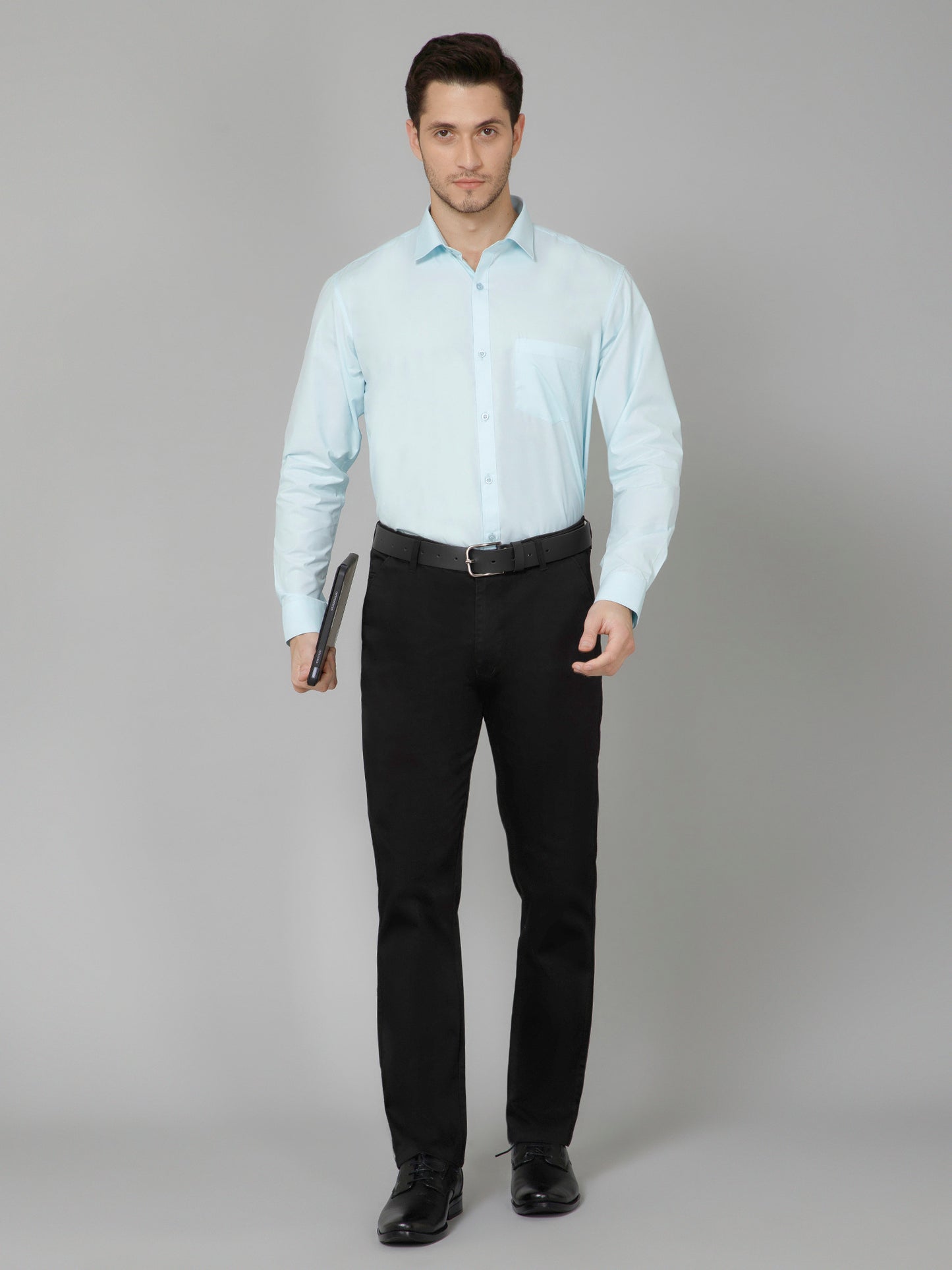 Onyx Black - Classic Black Straight Fit Chinos