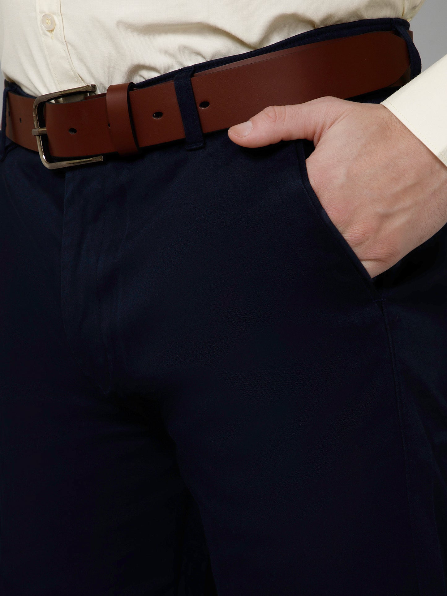 Abyssal Blue - Classic Navy Blue Straight Fit Chinos